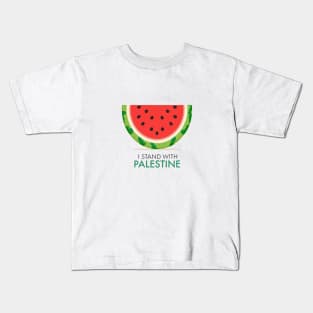 I stand with palestine Kids T-Shirt